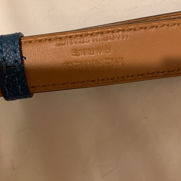 Brand new thin trendy navy belt , adjustable size L 30 . Never been worn,fashion main image 10